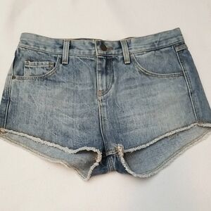 NWT Zara Light Blue Cutoff Denim Shorts